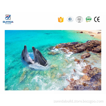 China new design floor tiles,dolphin life porcelain floor tiles,3d tiles for bedroom